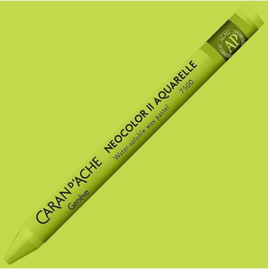 Aquarelkrijt - Waspotlood - Tekenen en kleuren - Wateroplosbaar - 10 g - Groen
