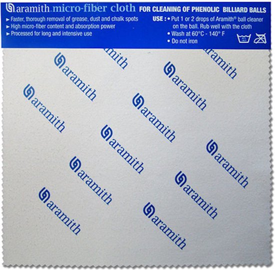 Aramith microvezel doek 18x20 cm van Aramith