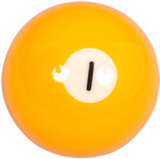 Aramith poolbal 57.2mm nr. 1 van Merkloos