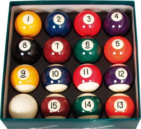 Aramith poolballen set 50.8mm van Merkloos