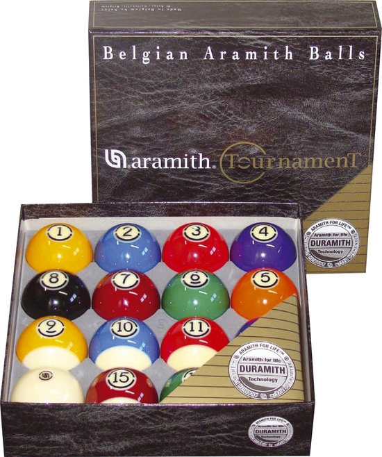 Aramith US Tournament poolballen set 57.2mm van Aramith
