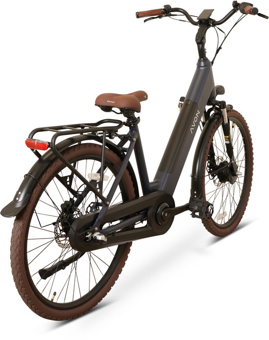 Avon Bx1 Elektrische Fiets 28 Inch – 250w Voorwielmotor 504wh Accu 90km Actieradius Hydraulische Schijfremmen Nexus 3-speed Kleurendisplay Lage Instap Jeans Blue van Avon