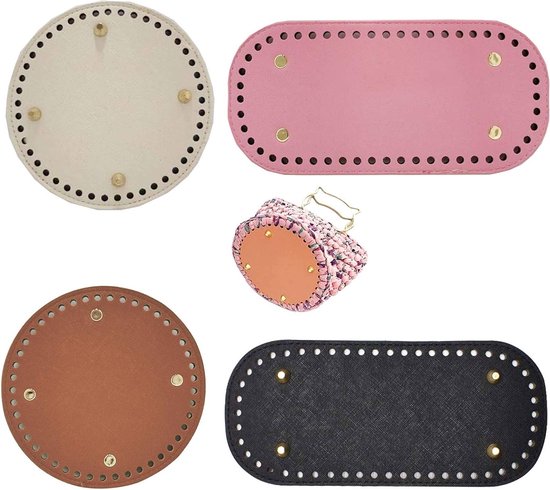 Bag Bottom Shaper - Ondersteuning voor Handtassen, DIY Accessoires voor Breien en Haken, 4 Stuks (2 Ovaal + 2 Rond) voor Stabiele Tasbodems