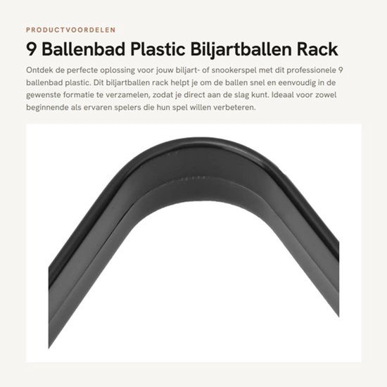 Ballenrack Professioneel - Biljartbalrek - Driehoekig Frame - 2 Stuks - Gemaakt van Plastic - Retro Ontwerp - Biljartrek