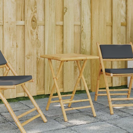 Bamboe, 55 x 55 x 75 cm, tuintafel