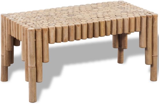 Bamboe salontafel koffietafel salontafel woonkamertafel bamboetafel 70x35x35cm woonkamer tafel voor woonkamer