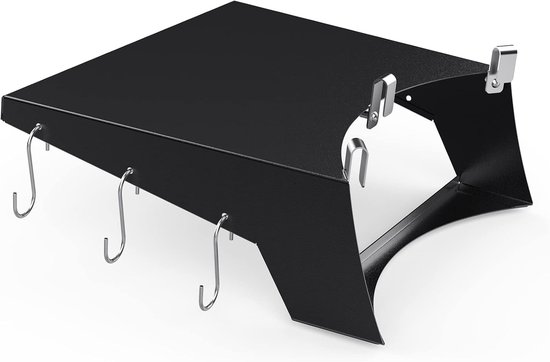 Barbecue Bijzettafel,Grill Tafelrak vir 57 cm Weber Master-Touch & Kettle Charcoal Grill, Weber Ketel Grill bykomstighede