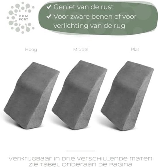 Beenkussen - Ergonomisch beenverhogingskussen - Wigkussen voor benen