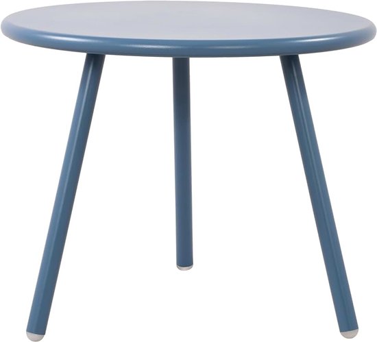 Berea Salontafel - Rond - Loungetafel - voor buiten en binnen - Weerbestendige en UV-bestendige tuintafel - Bijzettafel voor buiten -, Kleur:blauw