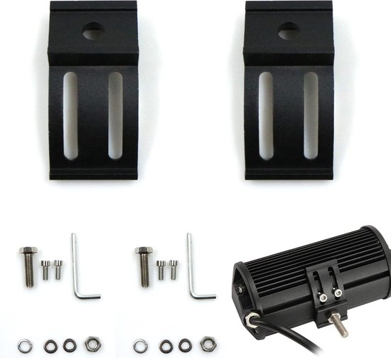Beugel Universele Led Koplamp Beugel Lichtbalk Werklamp Dak Tractoren GeläNdwagen Auto Truck Motorfiets Boot Auto Dakbeugel 32*65mm 2 Stuks