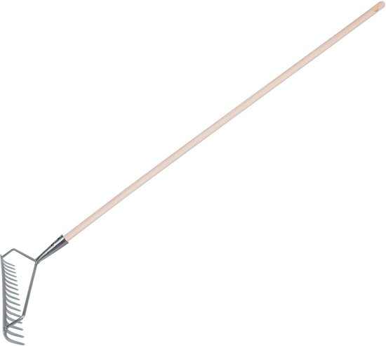 Beugelhark - verzinkt staal - 16 tanden - inclusief steel 140 cm van Kinzo