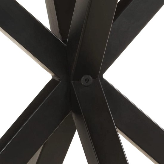 Bijzettafel 68x68x56 cm massief mangohout industriele salontafel met poedercoating ijzeren poten compact salonkastje voor woonkamer slaapkamer houten tafeltje unief houtnerf