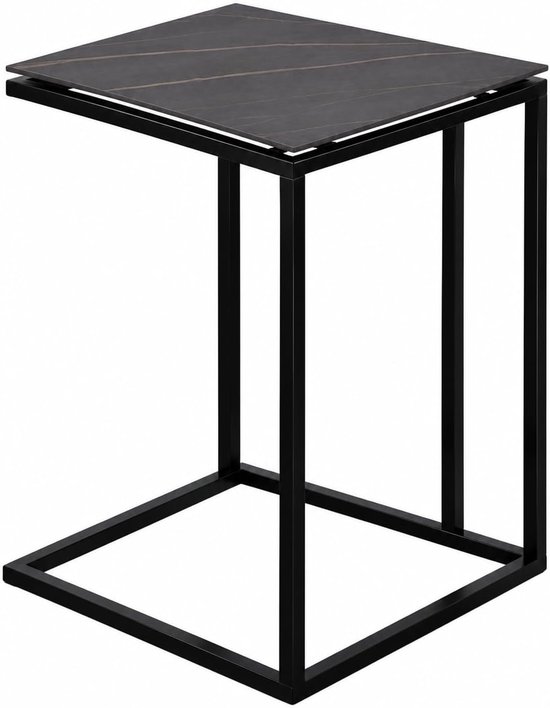 Bijzettafel Jon, 38x62x43cm, zwart