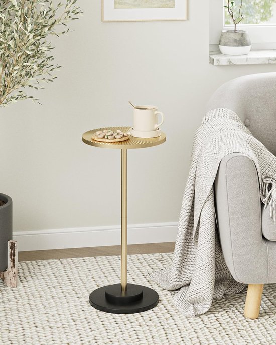 Bijzettafel Rond, Ronde Couchtafel, Kleine Bijzettafel voor de Bank
