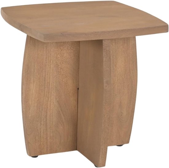 Bijzettafel Sabine - Naturel Mangohout - 45x45cm