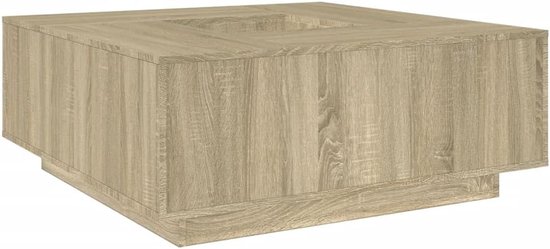 Bijzettafel smalle kleine bijzettafel outdoor balkon tafel woonkamer tafel - salontafel sonoma-eiken 100x100x40 cm houtmateriaal voor keuken woonkamer slaapkamer tuin