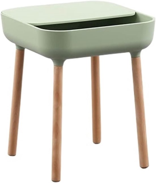 Bijzettafeltje Zijtafel Bank Bijzettafel Creatieve bijzettafel Groene vierkante kleine tafel eenvoudige salontafel geschikt for woonkamer, nachtkastje, kantoor, lounge