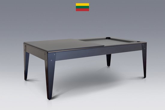 Bilijardai Dino M 6 ft Pooltafel – Compacte Luxe met Leisteen & Eettafelblad van Bilijardai