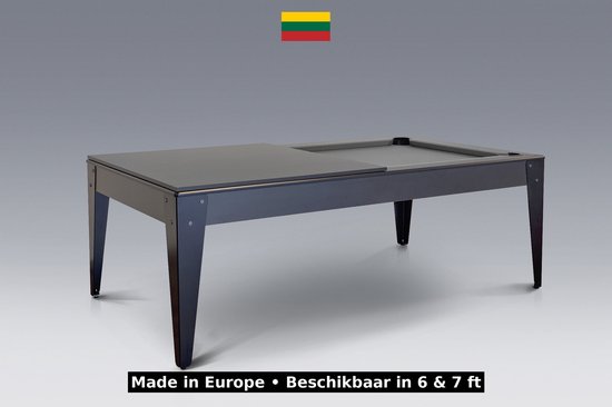 Bilijardai Dino M 7 ft – Luxe Pooltafel & Eettafel in Eén | 19 mm Braziliaans Leisteen van Bilijardai