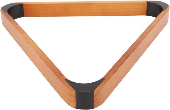 Biljart Baldriehoekrek - Pooltafel Accessoire - Bal Plaatsing - Massief Pijn Hout - 572 Mm - Zwart