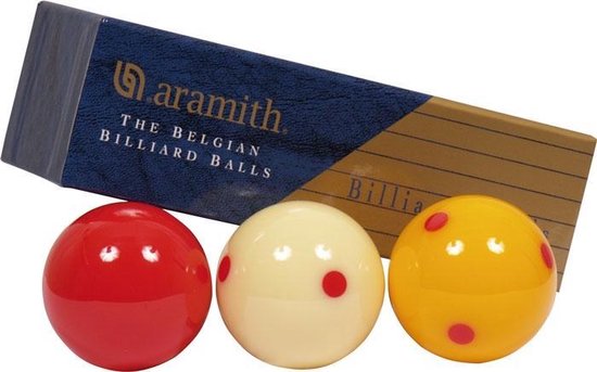 Biljart ballen set Aramith 52.4mm Tournament Champion Pro cup van Merkloos
