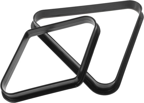 Biljart Ballenrek - Pool Rack - Biljart Spelen - Afgeronde Randen - 32x28.3cm - Zwart