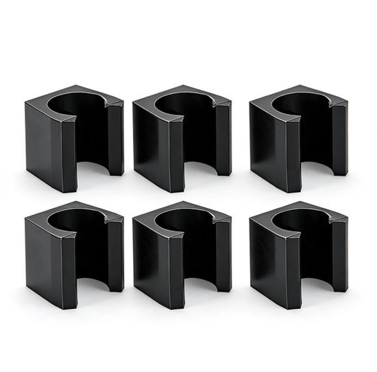Biljart Cue Houder - 6 Stuks - Wandmontage klemmen - Ruimtebesparend ontwerp - Duurzaam materiaal - Perfect voor biljartaccessoires -