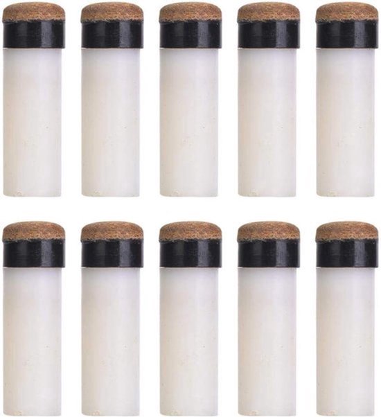 Biljart cue tips - 10 stukken - vervanging