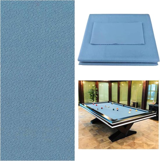 Biljart Doek - Pooltafel Vilt - Spelonderhoud - Goede Treksterkte - 9ft Tafel - Grijs