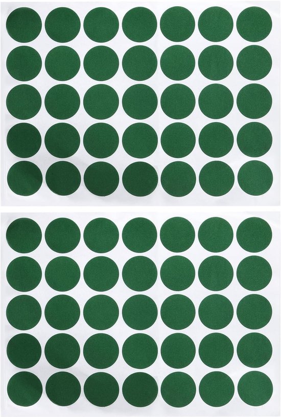 Biljart Doek Reparatie - Snooker Spots - Tafel Herstellen - Zelfklevend Waterdicht - 35mm 70 Stuks - Groen