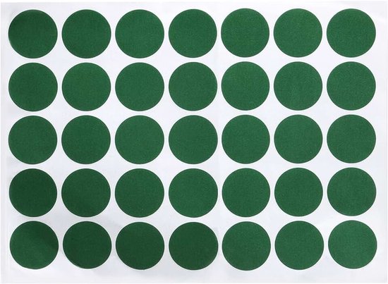 Biljart Doek Reparatie Stickers 35mm, 35 Stks/1 Blad Doek Snooker Spots Patches Biljart Tafelkleed Protector Zwembad Accessoires, Groen