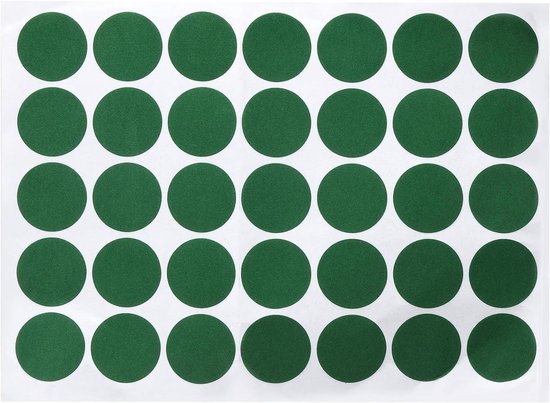 Biljart Doek Reparatie Stickers - Snooker Spots Patches - Tafel Herstellen - Zelfklevend Slijtvast - 35 mm - Groen
