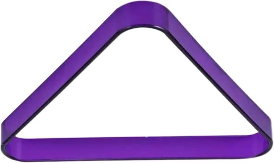 Biljart Driehoek - Pool rek - Bal uitlijning - Duurzaam PVC - 305 cm - Paars