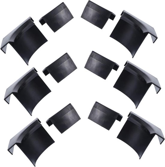 Biljart Hoek Liners - Tafel Pockets - Bescherming Tafelranden - Vermindert Slijtage - 5.4X4.5X4.3CM - Zwart