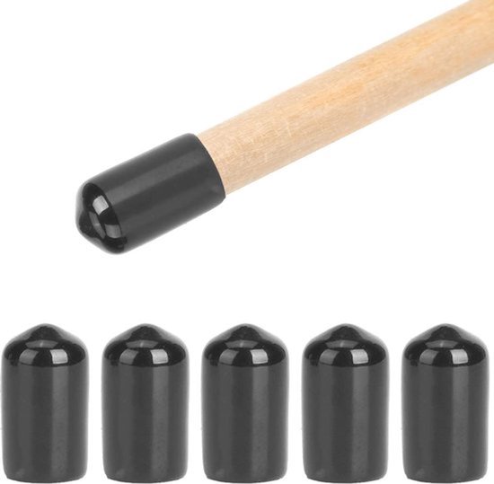Biljart Hoes voor Keu-tip - 10 Stuks - Rubber - Snooker Accessoire - 10 mm - Bescherming tegen Stof en Schade - Keubescherming