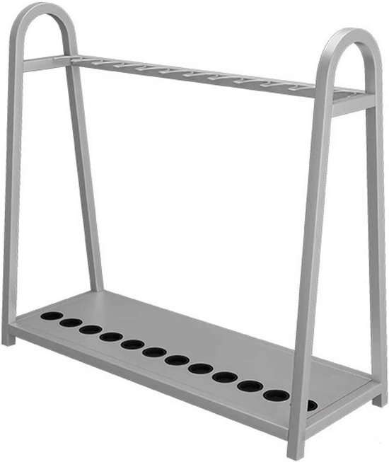 Biljart Keu Houder - Keu Rack Organizer - Biljart Spel Opslag - Stabiel Rechtop Staand - Voor 8-12 Keuen - Zwart