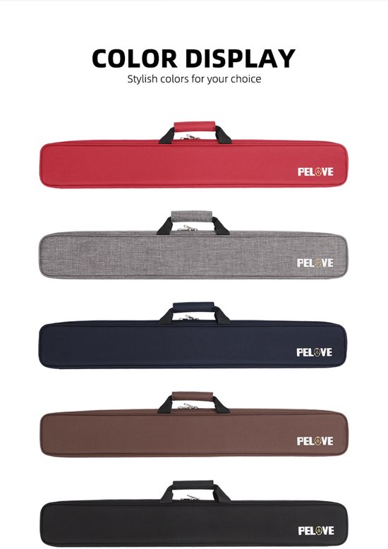 Biljart keu of pool tas 1+2 blauw van Merkloos