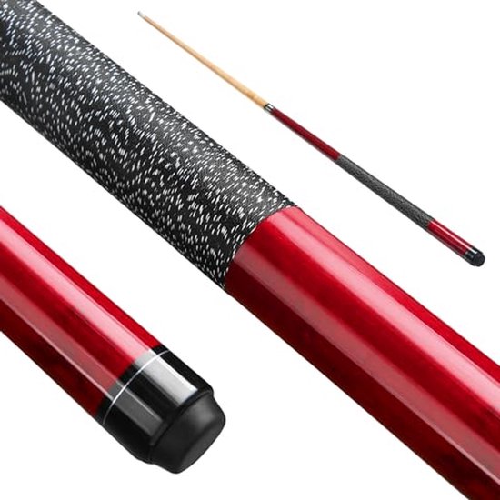 Biljart Keu - Pool Stick Keu - Biljart Spelen - Canadees Esdoornhout Constructie - 58 inch 20 oz - Rood