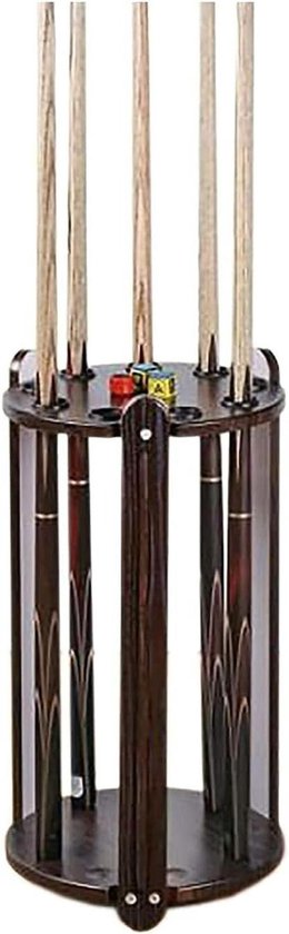 Biljart Keu Stand - Keuhouder Pooltafel - Biljart Accessoire - Vloerstaand - Plaats aan 9 Keus - Modern