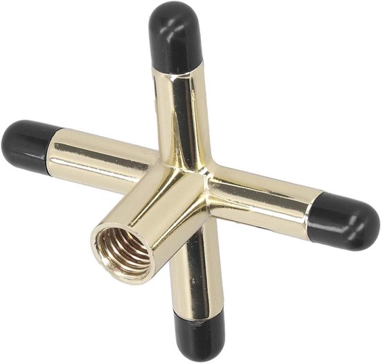 Biljart Keu Steun - Keu Houder - Biljart Spelen - Koperen Brugkop - 9x9x3 cm - Zilver