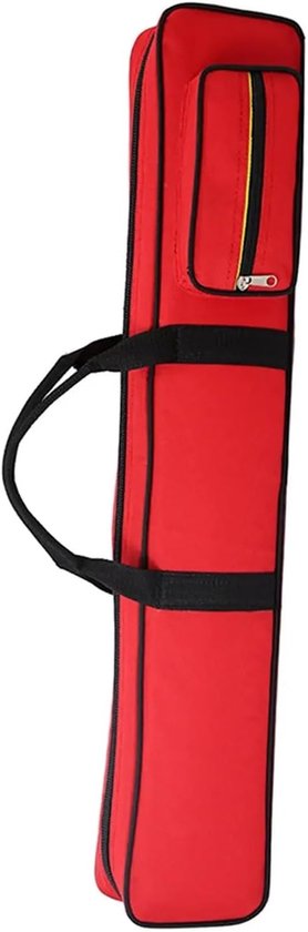 Biljart Keu Tas - Pool Keu Koffer - Biljart Bescherming - Stevig Oxford Weefsel - 83x14x7cm - Rood