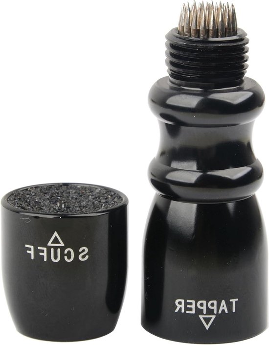Biljart Keu Tip Tool - Pool Keu Accessoire - Keu Onderhoud - 3-in-1 Functie - Compact Formaat - Zilver