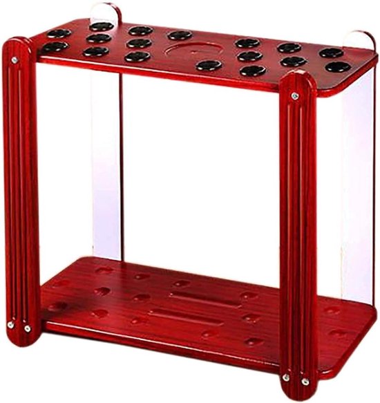 Biljart Keuhouder - Keurek Pooltafel - Biljart Spelen - Grote Capaciteit - 60 x 25 x 60 cm - Houtkleur