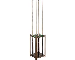 Biljart Keuhouder - Pool Stokkenrek - Keuen Opbergen - Massief Houten Frame - 32x32x60 cm - Houtkleur