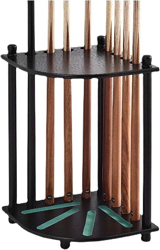 Biljart Keuhouder - Poolstokhouder Keurek - Biljart Spelen - Massief Houten Frame - 36x36x53 cm - Niet gespecificeerd