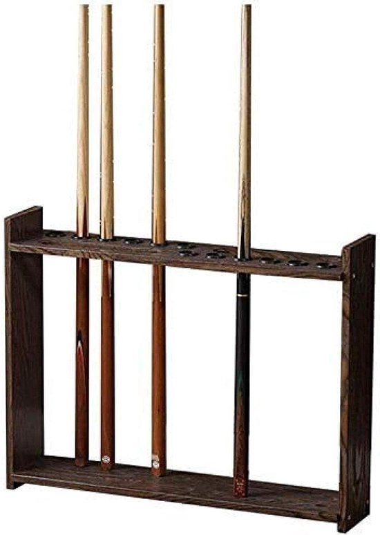 Biljart Keurek - Keuhouder Pooltafel - Keuen Opbergen - Massief Houten Pool - 18 x 75 x 51cm - Houtkleur