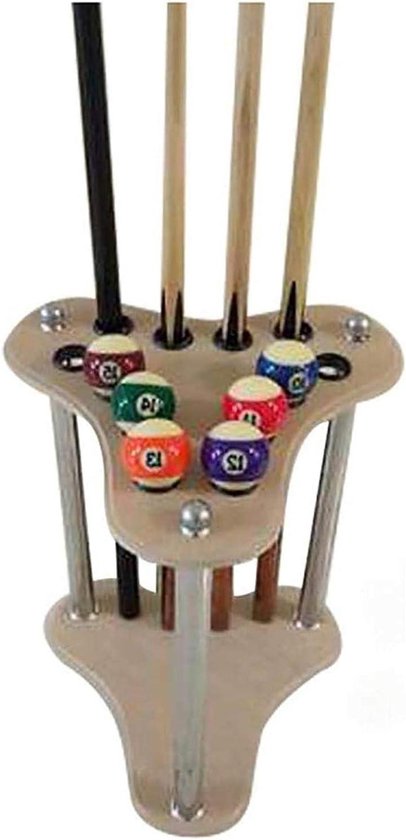 Biljart Keurek - Pool Keu Rek - Biljart Accessoires Ordenen - Stabiele Vrijstaande Opslag - 32x53cm - Houtnerf