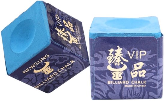 Biljart krijt Blauw 12st. van Merkloos