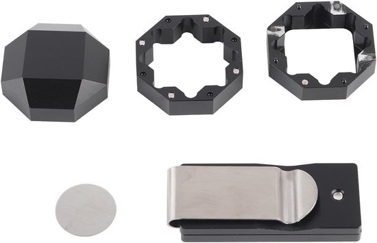 Biljart Krijt Houder - Keu Accessoire - Spel Voorbereiden - Magnetische Bevestiging - Compact Formaat - Zwart