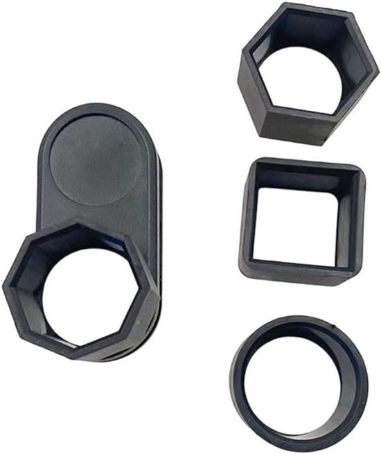 Biljart Krijt Houder - Keu Krijt Etui - Spel Stabiliteit - Magnetische Clip - Compact Formaat - Zwart